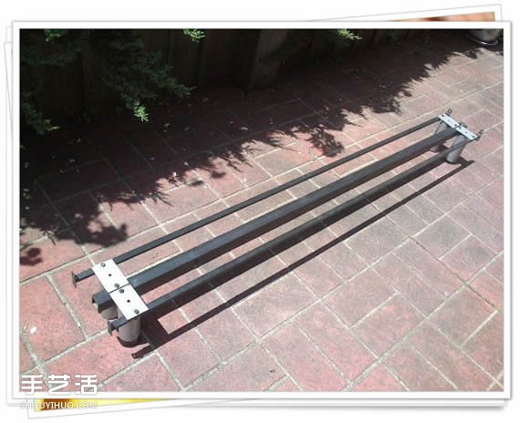 铁架子废物利用 DIY手工制作搁置花盆的架子(图6)