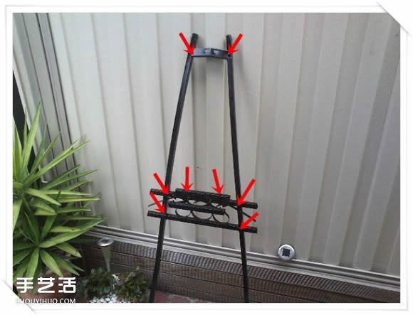 铁架DIY花盆架子图解 旧玩具废物利用做花盆架(图2)