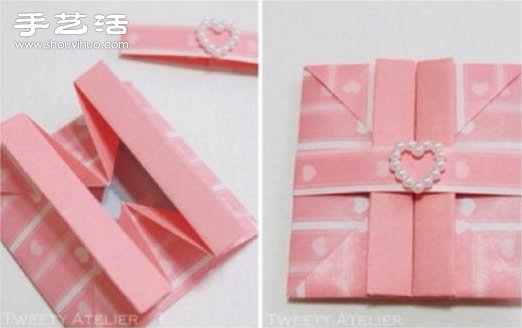 折纸结婚请柬 结婚请柬的折法教程(图3)