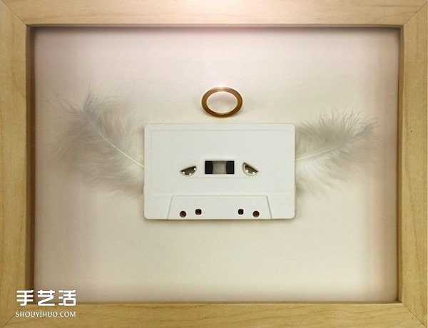 录音磁带废物利用 手工制作呆呆表情卡带公仔(图6)