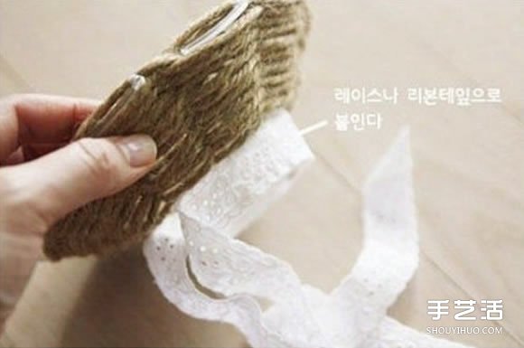 麻绳收纳盘制作方法图解 DIY麻绳收纳盘子教程(图7)