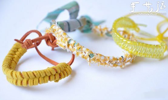小清新女生皮革手链的编织教程(图2)