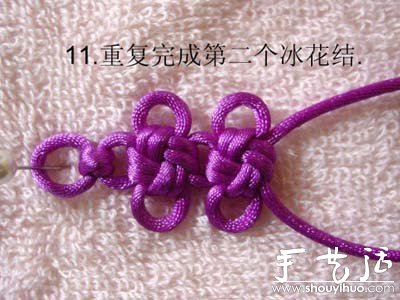 手工编织冰花结手链的方法(图7)