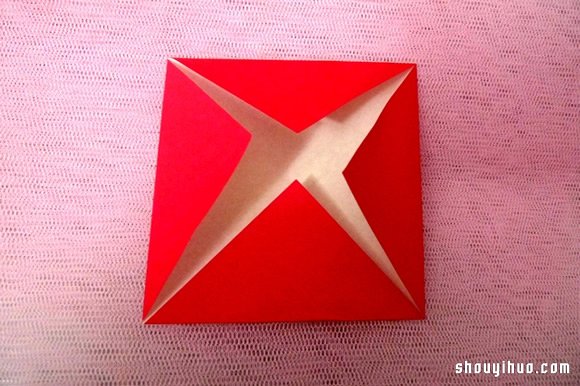 纸绣球的做法 折纸绣球花手工制作图解教程(图6)