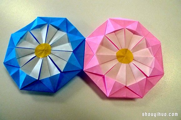 纸绣球的做法 折纸绣球花手工制作图解教程(图11)