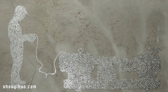 螺帽当做像素 拼凑DIY具体的图案(图2)