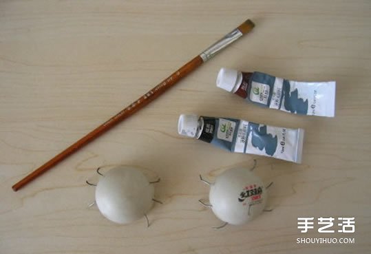 简单幼儿小手工：乒乓球制作七星瓢虫的方法(图3)