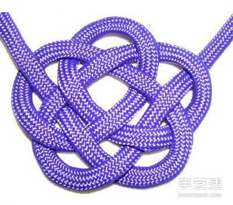 两种圆结的编法图解：云结和所罗门印结(图3)