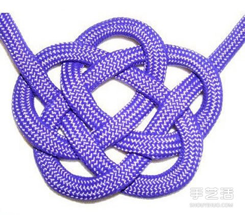 驱魔护身绳结：云结和所罗门印结的编法图解(图4)
