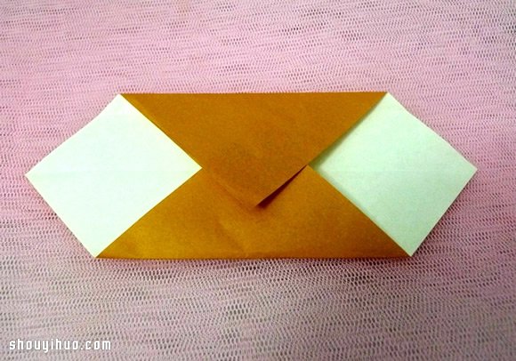 戒指的折法步骤图解 手工折纸手表图解教程(图3)