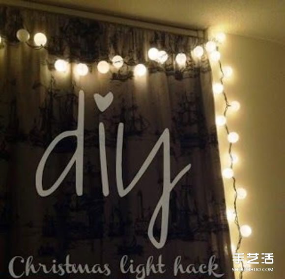 破掉的乒乓球废物利用DIY制作节日装饰灯带(图1)