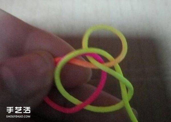 简单冰花结的编织方法 手工编冰花结的步骤图解(图4)