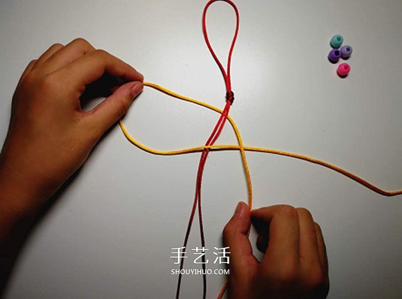 手工平结编法图解教程 怎么编平结的方法步骤(图4)
