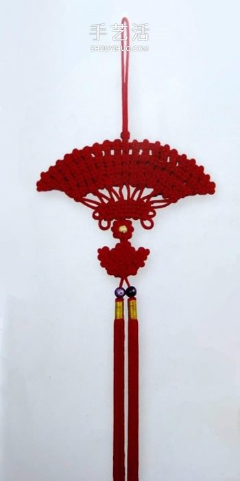 如意扇的编法图解步骤 手工中国结如意扇做法(图8)