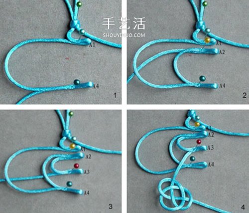 中国风蝴蝶挂饰编织图解 传统中国结挂饰编法(图1)