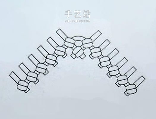 斜卷结编织寿桃的方法 中国结桃子怎么编图解(图1)