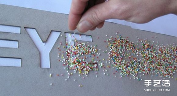 装饰立体文字制作方法 立体英文字母墙饰DIY(图3)