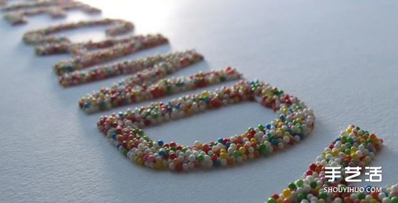 装饰立体文字制作方法 立体英文字母墙饰DIY(图6)