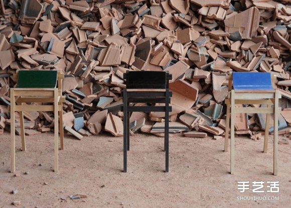 废弃的瓦片废物利用制作精美舒适的凳子(图5)