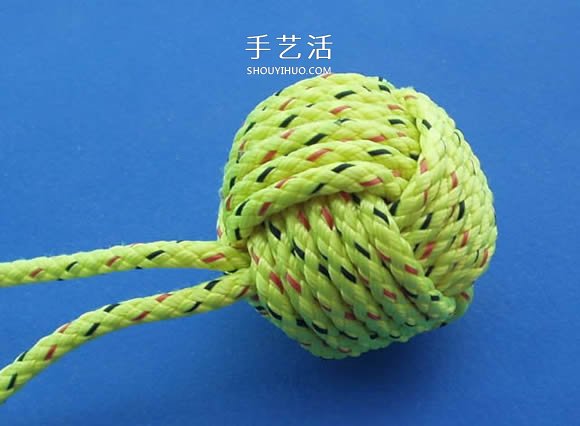 绳子编织球体的方法 怎么用绳编圆球小挂件 - 诺云双维造物网