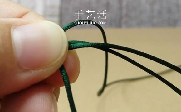 桃花结手链编法图解教程从头到尾(图4)