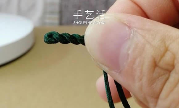 桃花结手链编法图解教程从头到尾(图3)