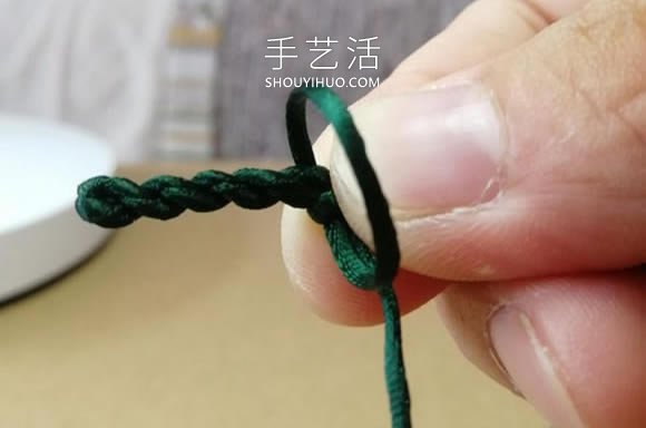 桃花结手链编法图解教程从头到尾(图8)
