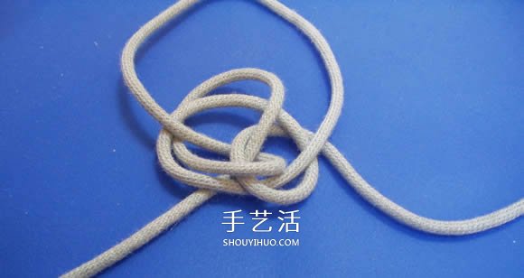 两股绳水手结的打法图解(图8)