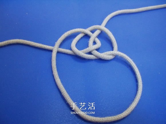 两股绳水手结的打法图解(图6)