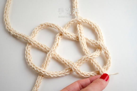 毛线绳子编织杯垫图解 就像是美丽的云朵!(图6) 毛线绳子编织杯垫图解 就像是美丽的云朵!(图6)