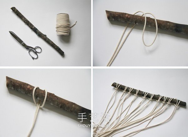 绳编壁挂装饰品的做法(图2)
