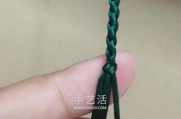 桃花结手链编法图解教程从头到尾(图16)