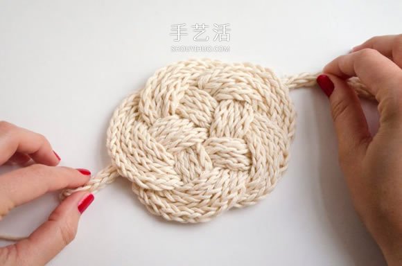毛线绳子编织杯垫图解 就像是美丽的云朵!(图11) 毛线绳子编织杯垫图解 就像是美丽的云朵!(图11)