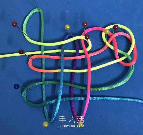 蝴蝶结的编法步骤图解教程(图8)