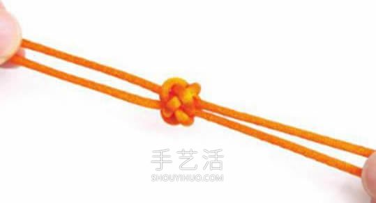 双线纽扣结的编法图解最简单(图12)