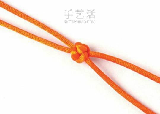 双线纽扣结的编法图解最简单(图13)