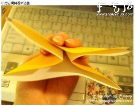 手工折纸可爱皮卡丘的教程(图8)