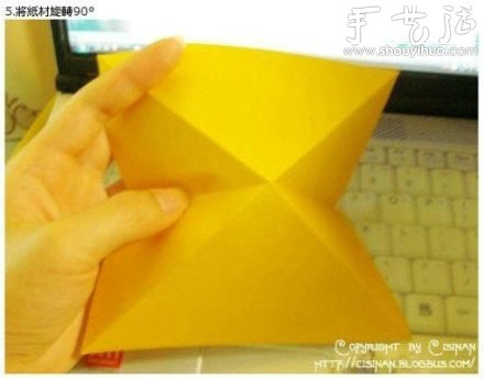 手工折纸可爱皮卡丘的教程(图5)