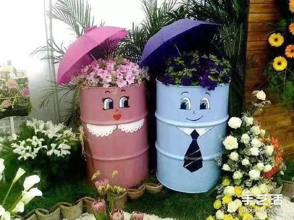 废旧物品手工DIY制作花盆的创意大全(图19)
