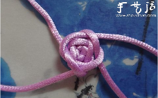 吉祥结玫瑰花手工制作(图5)