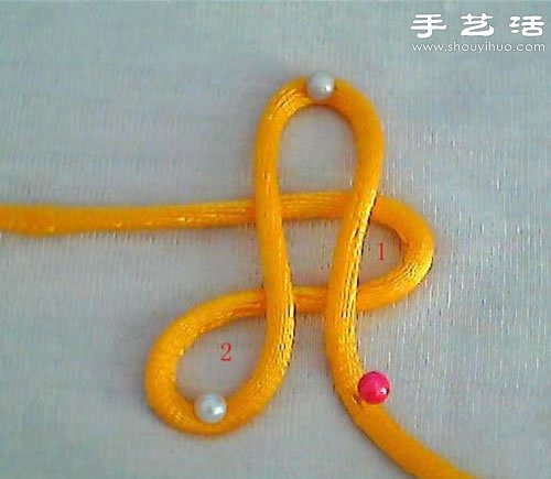 攀缘结怎么编 攀缘结的编法图解(图2)