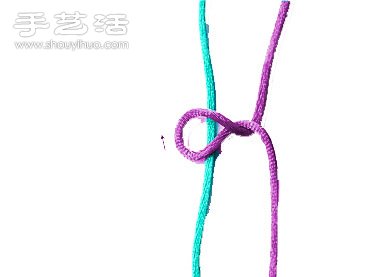 双线纽扣结的编法图解(图2)