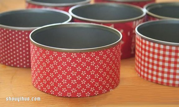 铁罐子废物利用 DIY制作漂亮的壁挂式烛台(图2)