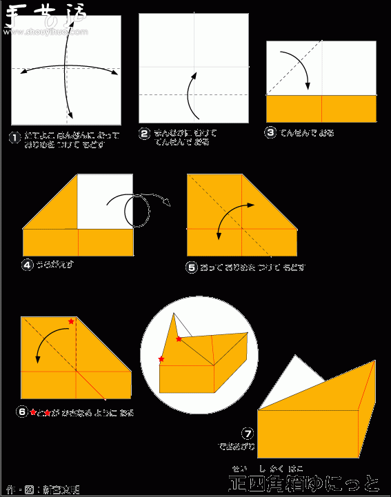 正四角箱组合折纸教程(图2)