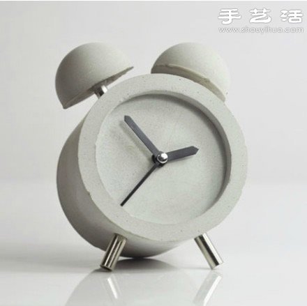 DIY充满现代工业气息的混凝土闹钟(图1)