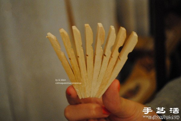 木夹子创意DIY 手工制作靠背椅(图10) 木夹子创意DIY 手工制作靠背椅(图10)