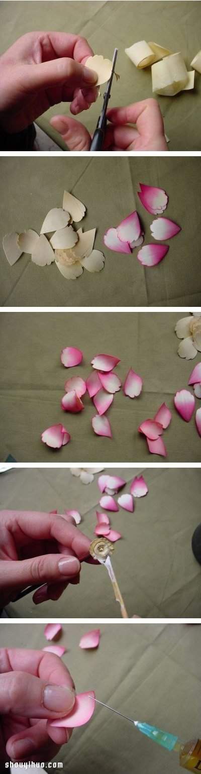 废弃刨花木屑变废为宝DIY漂亮花朵手工艺品(图2)