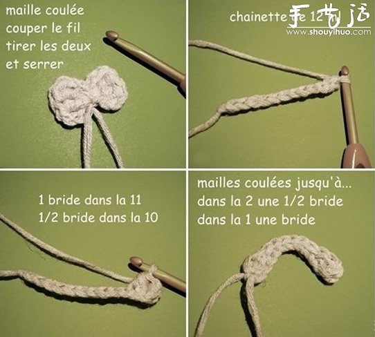 针织DIY迷你蝴蝶结(图3) 针织DIY迷你蝴蝶结(图3)