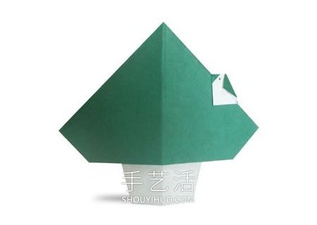 幼儿手工折纸小鸟和大树的折法图解教程 - 诺云双维造物网