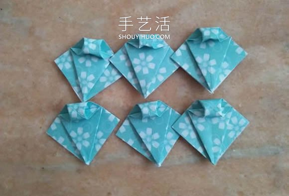 简单折纸漂亮雨伞的折法图解教程(图8) 简单折纸漂亮雨伞的折法图解教程(图8)